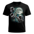 MagicMoon Three Astronaut Moon - Funny Novelty Shirt, White Elephant Gift, Novelty T-Shirt