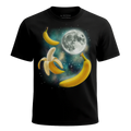 MagicMoon Three Banana Moon - Funny Food Shirt, White Elephant Gift, Novelty T-Shirt