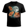 MagicMoon Three Bearded Dragon Moon - Funny Animal Shirt, White Elephant Gift, Novelty T-Shirt
