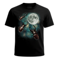 MagicMoon Three Beetle Moon - Funny Animal Shirt, White Elephant Gift, Novelty T-Shirt