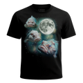 MagicMoon Three Blobfish Moon - Funny Animal Shirt, White Elephant Gift, Novelty T-Shirt