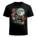 MagicMoon Three Boxer Moon - Funny Animal Shirt, White Elephant Gift, Novelty T-Shirt