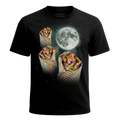 MagicMoon Three Burrito Moon - Funny Food Shirt, White Elephant Gift, Novelty T-Shirt