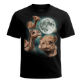 MagicMoon Three Camel Moon - Funny Animal Shirt, White Elephant Gift, Novelty T-Shirt