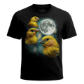 MagicMoon Three Canary Moon - Funny Animal Shirt, White Elephant Gift, Novelty T-Shirt