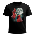 MagicMoon Three Cardinal Moon - Funny Animal Shirt, White Elephant Gift, Novelty T-Shirt
