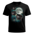 MagicMoon Three Cauldron Moon - Halloween Costume Shirt, White Elephant Gift, Novelty T-Shirt