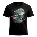 MagicMoon Three Chamois Moon - Funny Animal Shirt, White Elephant Gift, Novelty T-Shirt