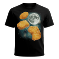 MagicMoon Three Chicken Nugget Moon - Funny Food Shirt, White Elephant Gift, Novelty T-Shirt