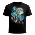 MagicMoon Three Clown Moon - Halloween Costume Shirt, White Elephant Gift, Novelty T-Shirt