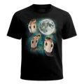 MagicMoon Three Cobras Moon - Funny Animal Shirt, White Elephant Gift, Novelty T-Shirt