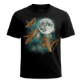 MagicMoon Three Cricket Moon - Funny Animal Shirt, White Elephant Gift, Novelty T-Shirt