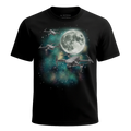 MagicMoon Three Drone Moon - Funny Novelty Shirt, White Elephant Gift, Novelty T-Shirt