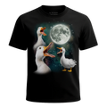 MagicMoon Three Duck Moon - Funny Animal Shirt, White Elephant Gift, Novelty T-Shirt