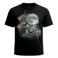 MagicMoon Three Elephant Moon - Funny Animal Shirt, White Elephant Gift, Novelty T-Shirt
