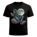 MagicMoon Three Emu Moon - Funny Animal Shirt, White Elephant Gift, Novelty T-Shirt