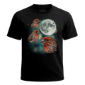 MagicMoon Three Finch Moon - Funny Animal Shirt, White Elephant Gift, Novelty T-Shirt