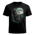 MagicMoon Three Frankenstein Moon - Halloween Costume Shirt, White Elephant Gift, Novelty T-Shirt