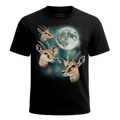MagicMoon Three Gazelle Moon - Funny Animal Shirt, White Elephant Gift, Novelty T-Shirt