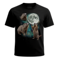 MagicMoon Three Groundhog Moon - Funny Animal Shirt, White Elephant Gift, Novelty T-Shirt