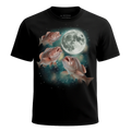MagicMoon Three Grouper Moon - Funny Animal Shirt, White Elephant Gift, Novelty T-Shirt