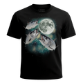 MagicMoon Three Herring Moon - Funny Animal Shirt, White Elephant Gift, Novelty T-Shirt