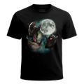 MagicMoon Three Honey Badger Moon - Funny Animal Shirt, White Elephant Gift, Novelty T-Shirt