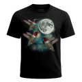 MagicMoon Three Hummingbird Moon - Funny Animal Shirt, White Elephant Gift, Novelty T-Shirt