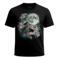 MagicMoon Three Iguana Moon - Funny Animal Shirt, White Elephant Gift, Novelty T-Shirt