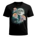 MagicMoon Three Jellyfish Moon - Funny Animal Shirt, White Elephant Gift, Novelty T-Shirt