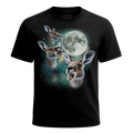 MagicMoon Three Kangaroo Moon - Funny Animal Shirt, White Elephant Gift, Novelty T-Shirt