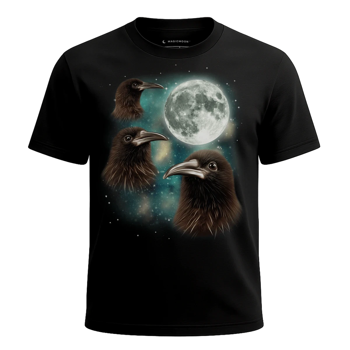MagicMoon Three Kiwi Moon - Funny Animal Shirt, White Elephant Gift, Novelty T-Shirt