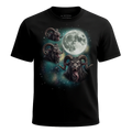 MagicMoon Three Krampus Moon - Halloween Costume Shirt, White Elephant Gift, Novelty T-Shirt