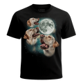 MagicMoon Three Labrador Retriever White Moon - Funny Animal Shirt, White Elephant Gift, Novelty T-Shirt