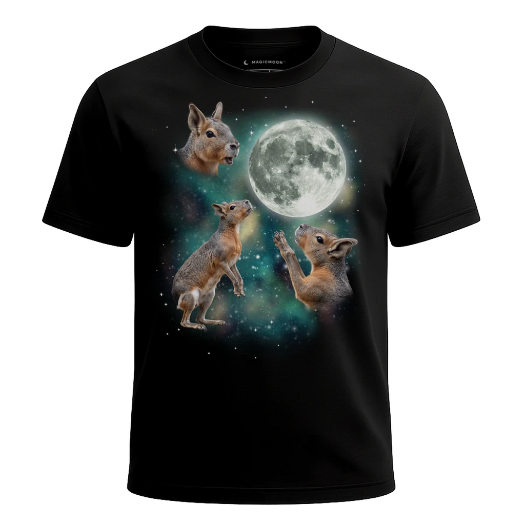 MagicMoon Three Mara Moon - Funny Animal Shirt, White Elephant Gift, Novelty T-Shirt