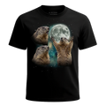MagicMoon Three Marmot Moon - Funny Animal Shirt, White Elephant Gift, Novelty T-Shirt