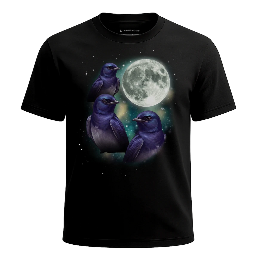 MagicMoon Three Martin Moon - Funny Animal Shirt, White Elephant Gift, Novelty T-Shirt