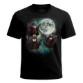 MagicMoon Three Mink Moon - Funny Animal Shirt, White Elephant Gift, Novelty T-Shirt
