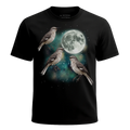 MagicMoon Three Mockingbird Moon - Funny Animal Shirt, White Elephant Gift, Novelty T-Shirt