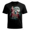 MagicMoon Three Mrs. Claus Moon - Christmas Gift Shirt, White Elephant Gift, Novelty T-Shirt