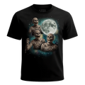 MagicMoon Three Mummy Moon - Halloween Costume Shirt, White Elephant Gift, Novelty T-Shirt