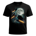 MagicMoon Three Mussels Moon - Funny Animal Shirt, White Elephant Gift, Novelty T-Shirt