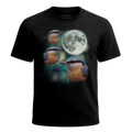 MagicMoon Three Nuthatch Moon - Funny Animal Shirt, White Elephant Gift, Novelty T-Shirt