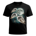 MagicMoon Three Oyster Moon - Funny Animal Shirt, White Elephant Gift, Novelty T-Shirt