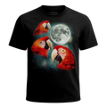 MagicMoon Three Parrot 2 Moon - Funny Animal Shirt, White Elephant Gift, Novelty T-Shirt