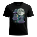 MagicMoon Three Pigeon Moon - Funny Animal Shirt, White Elephant Gift, Novelty T-Shirt