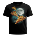 MagicMoon Three Pineapple Pizza Moon - Funny Food Shirt, White Elephant Gift, Novelty T-Shirt