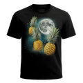 MagicMoon Three Pineapple Moon - Funny Food Shirt, White Elephant Gift, Novelty T-Shirt