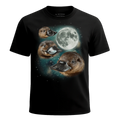MagicMoon Three Platypus Moon - Funny Animal Shirt, White Elephant Gift, Novelty T-Shirt