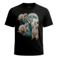 MagicMoon Three Prairie Dog Moon - Funny Animal Shirt, White Elephant Gift, Novelty T-Shirt